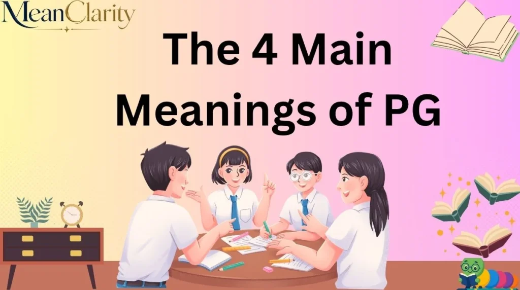 The 4 Main Meanings of PG