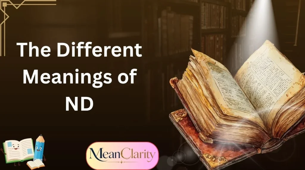 The Different Meanings of ND