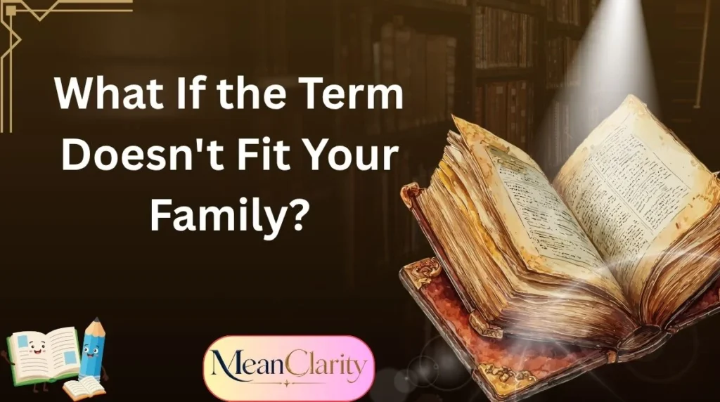 What If the Term Doesn't Fit Your Family?