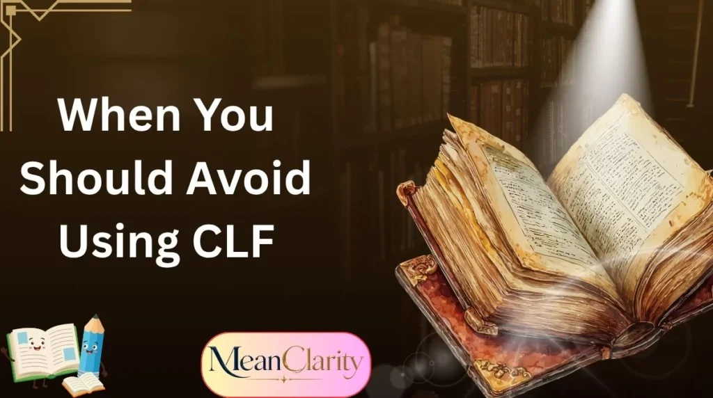 When You Should Avoid Using CLF