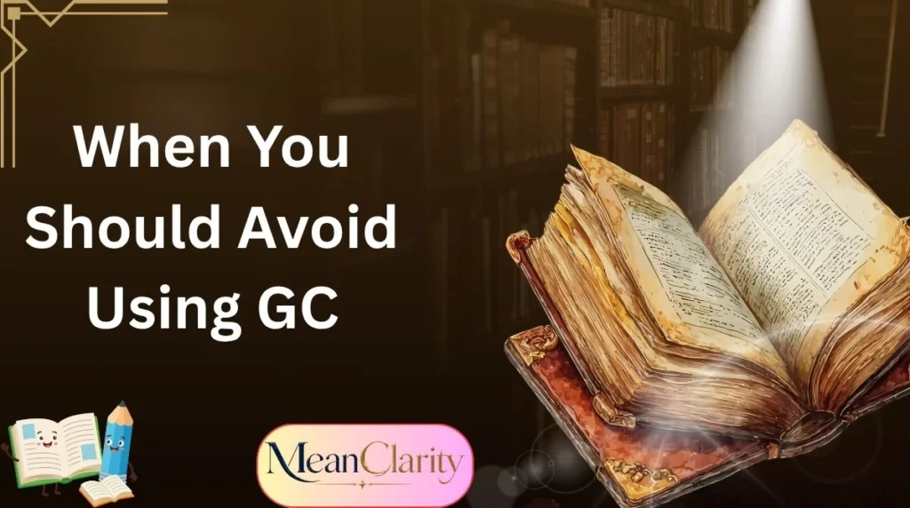 When You Should Avoid Using GC