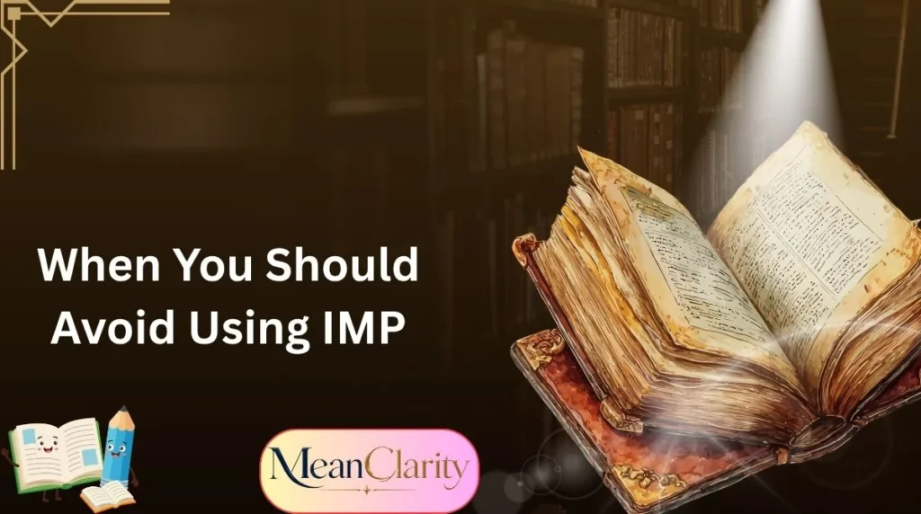 When You Should Avoid Using IMP