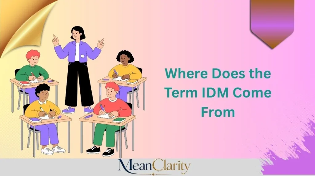 Where Does the Term IDM Come From