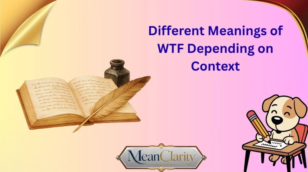 Different Meanings of WTF Depending on Context