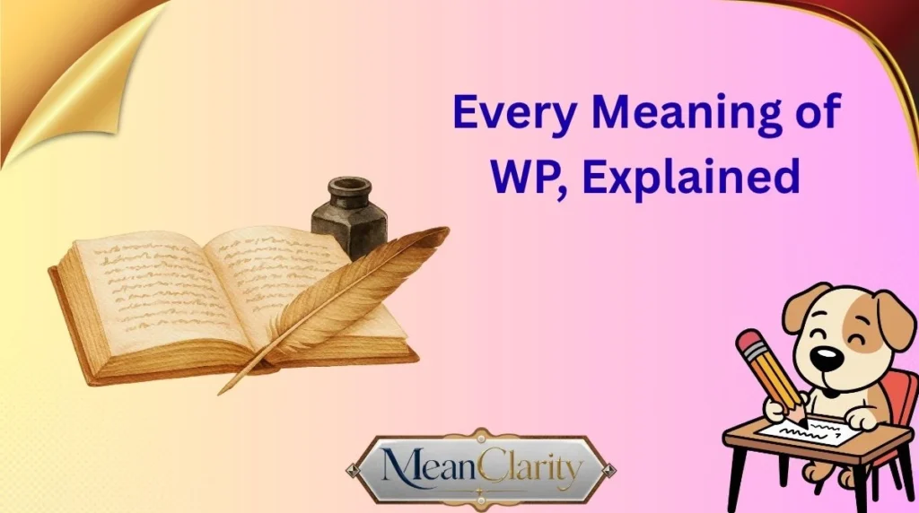 Every Meaning of WP Explained