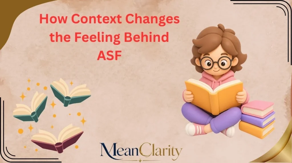 How Context Changes the Feeling Behind ASF