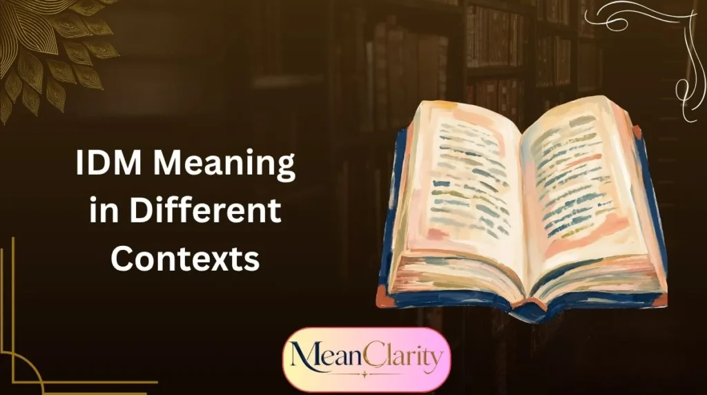 IDM Meaning in Different Contexts