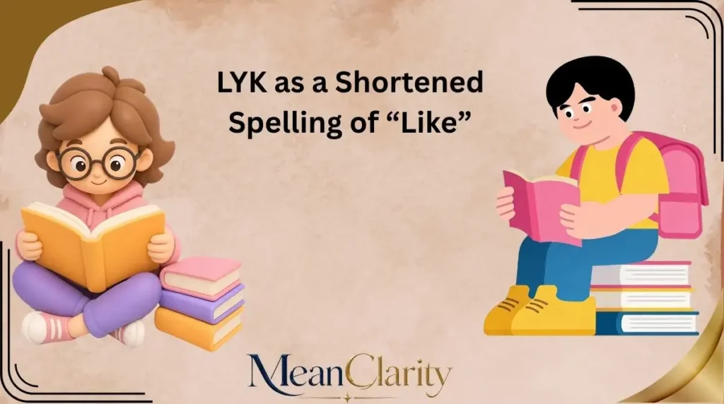 LYK as a Shortened Spelling of “Like”