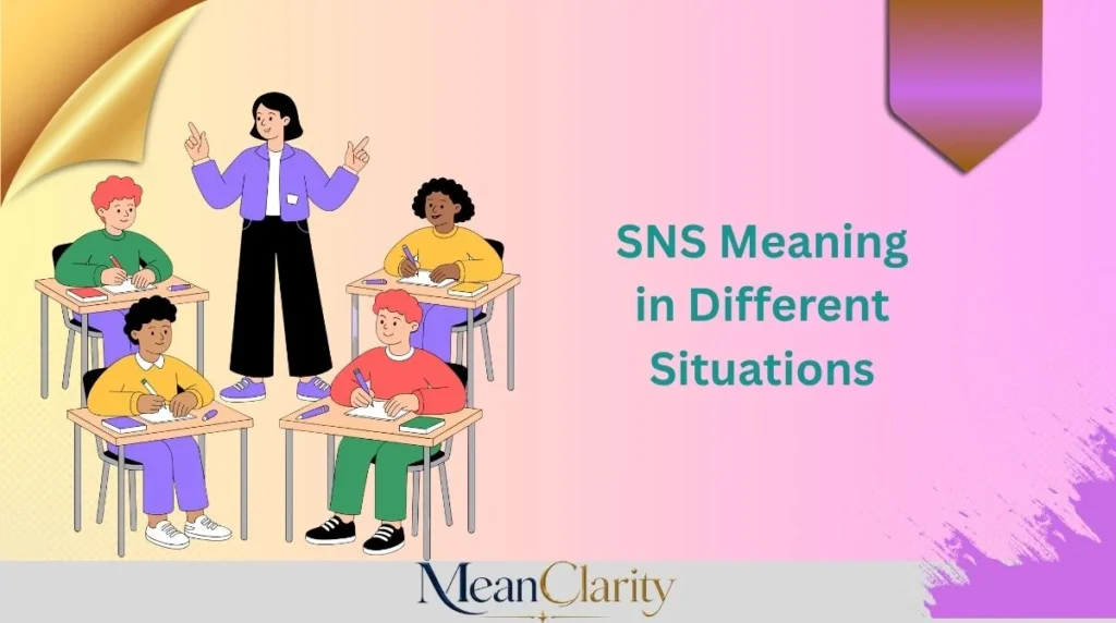 SNS Meaning in Different Situations