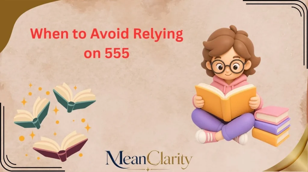 When to Avoid Relying on 555