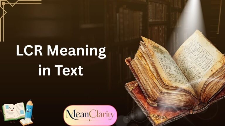 LCR Meaning in Text