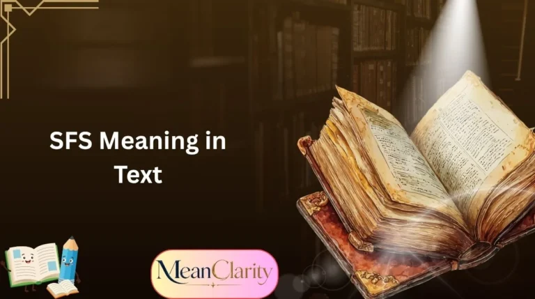 SFS Meaning in Text