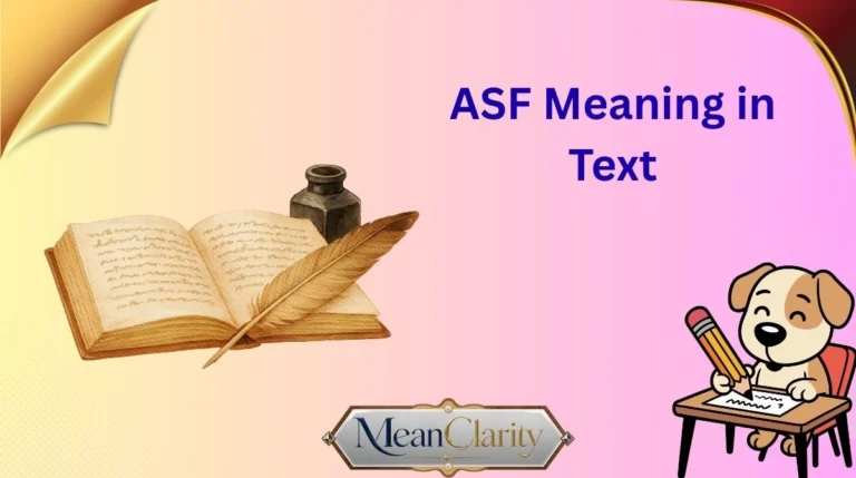 ASF Meaning in Text