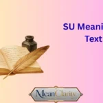 SU Meaning in Text