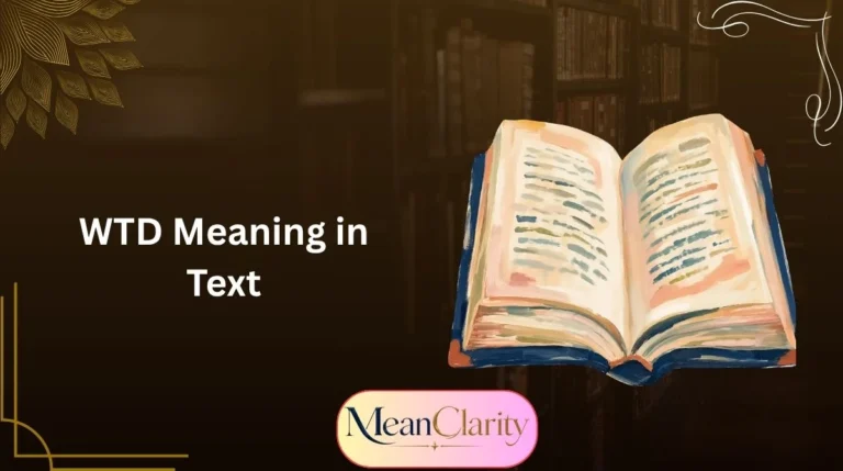WTD Meaning in Text